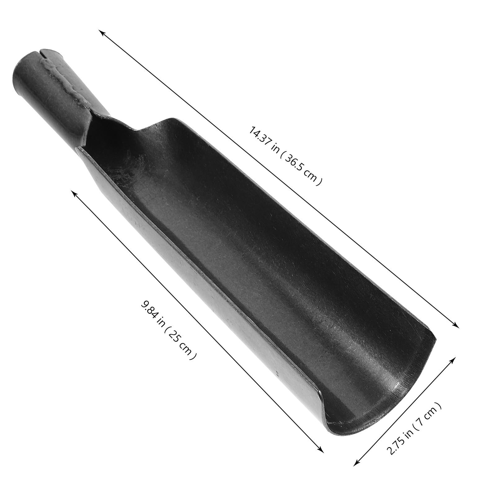 Pala de Jardinería de Acero Manganeso Ligera y Multifuncional para Plantar y Excavar Hogar y Jardín Diseño Negro Resistente