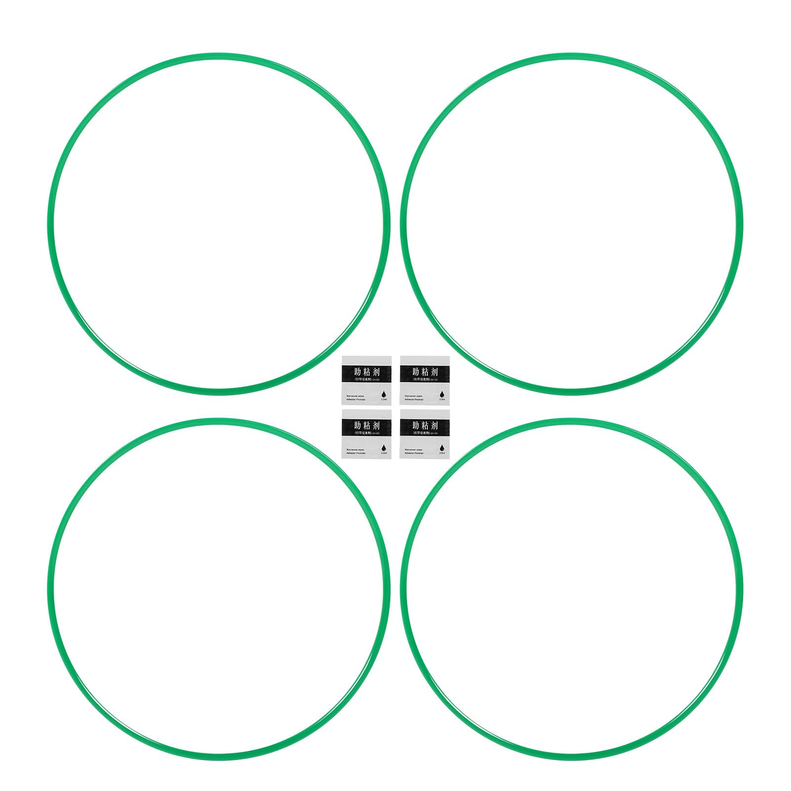 Protecteur de Jante, Protecteur de Roue ABS avec 4 Pièces de Protection de Roue pour Moyeu de Roue de Voiture 19 Pouces (Green)