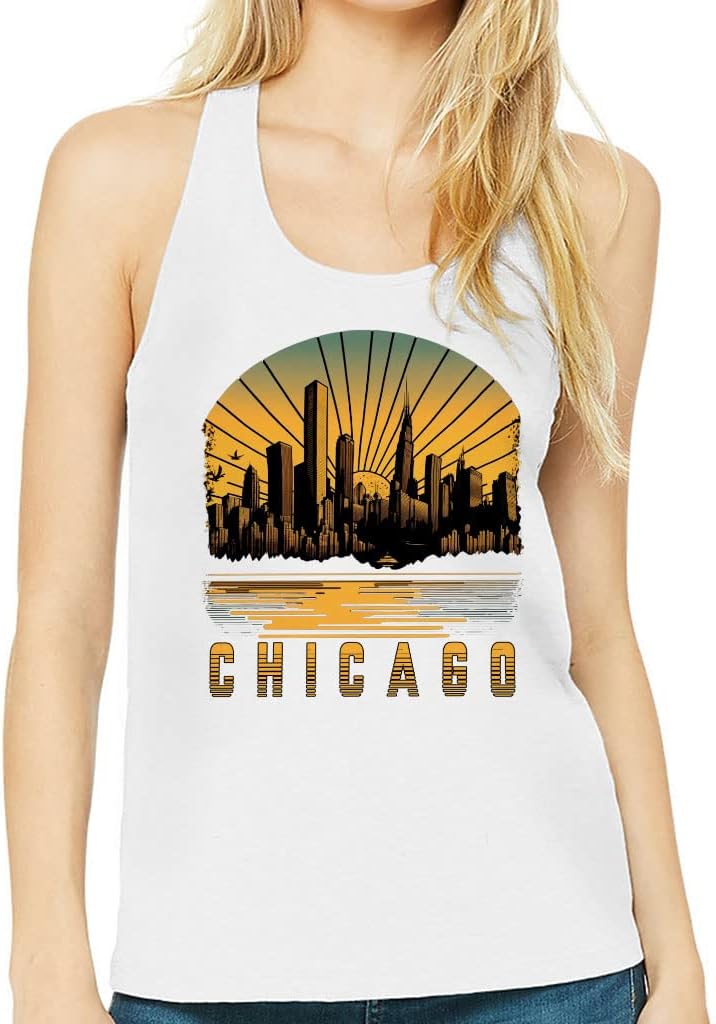 Cityscape Women's Racerback Tank - Beautiful Tank Top - Art Workout Tank