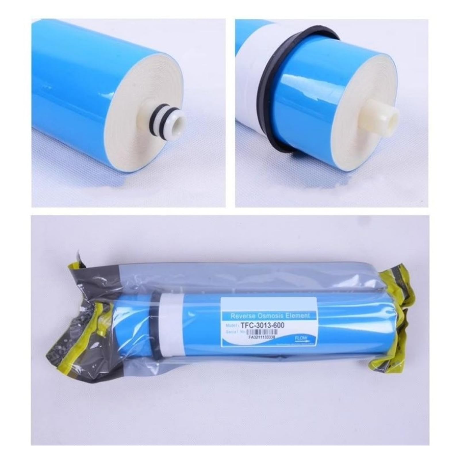 Reemplazo de Filtro de ósmosis inversa de 600 GPD, Cartuchos de Filtro de Agua de Membrana 3013-600, Sistema de filtración RO con Alta tasa de filtración