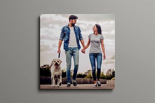 Miniatura 3 de Woaiting Lienzo personalizado para decorar tus propias fotos, decoración de pared para hombres, regalo de novio, marco de lienzo personalizado para