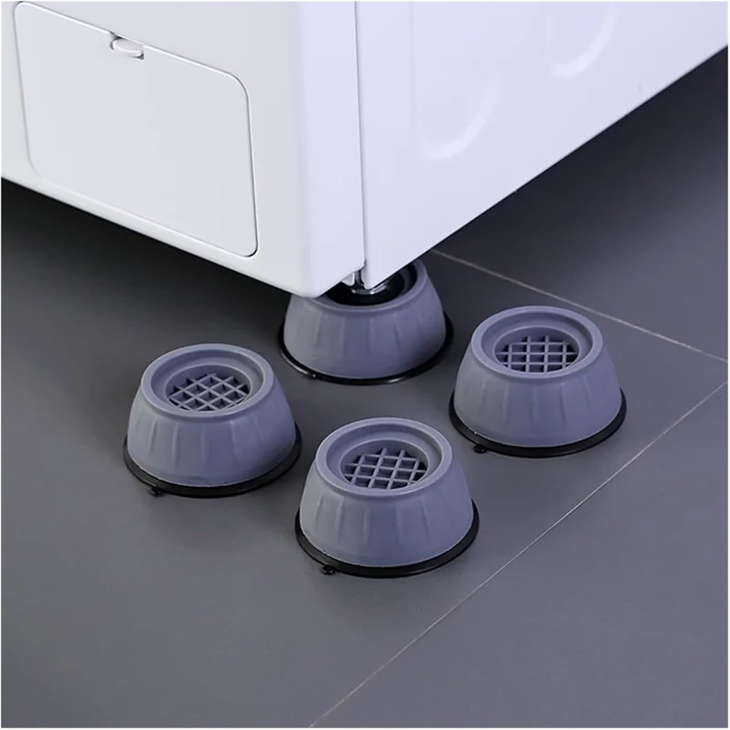 Anti Vibration Feet Pads Rubber Mat SlipStop Silent Universal Washing Machine Refrigerator Furniture Fixed Raiser Dampers Stand(1Pc 7.5cm)