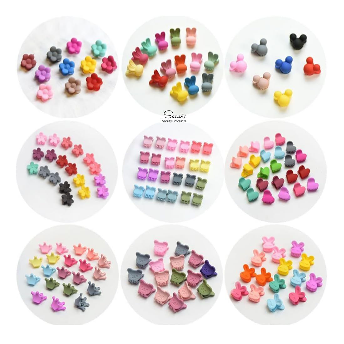 Saavi Mini Colorful Baby Hair Clips Set for Girls - 40 Pieces, Small Floral Cute & Fancy Rose Multicolor Hair Claw Clips Accessories for Kids, Girls and Women, 4 Designs (Random Style) (B0DD7MJTPB) Amazon Price History, Amazon Price Tracker
