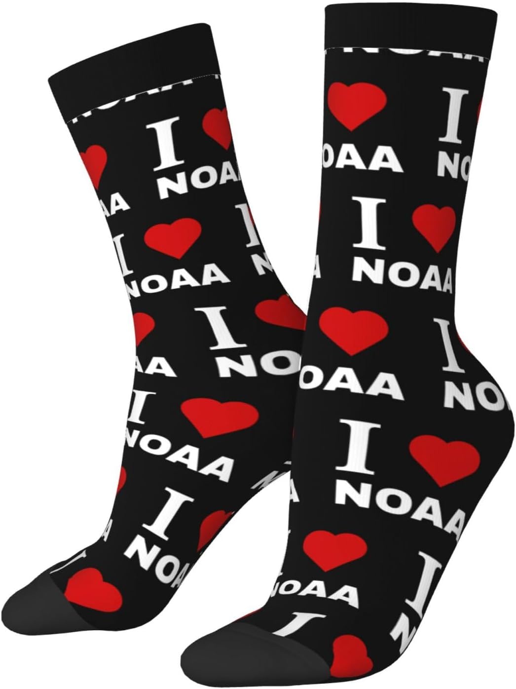 I love NOAA Socks For Men Women Sport Crew Athletic Running Wicking Socks