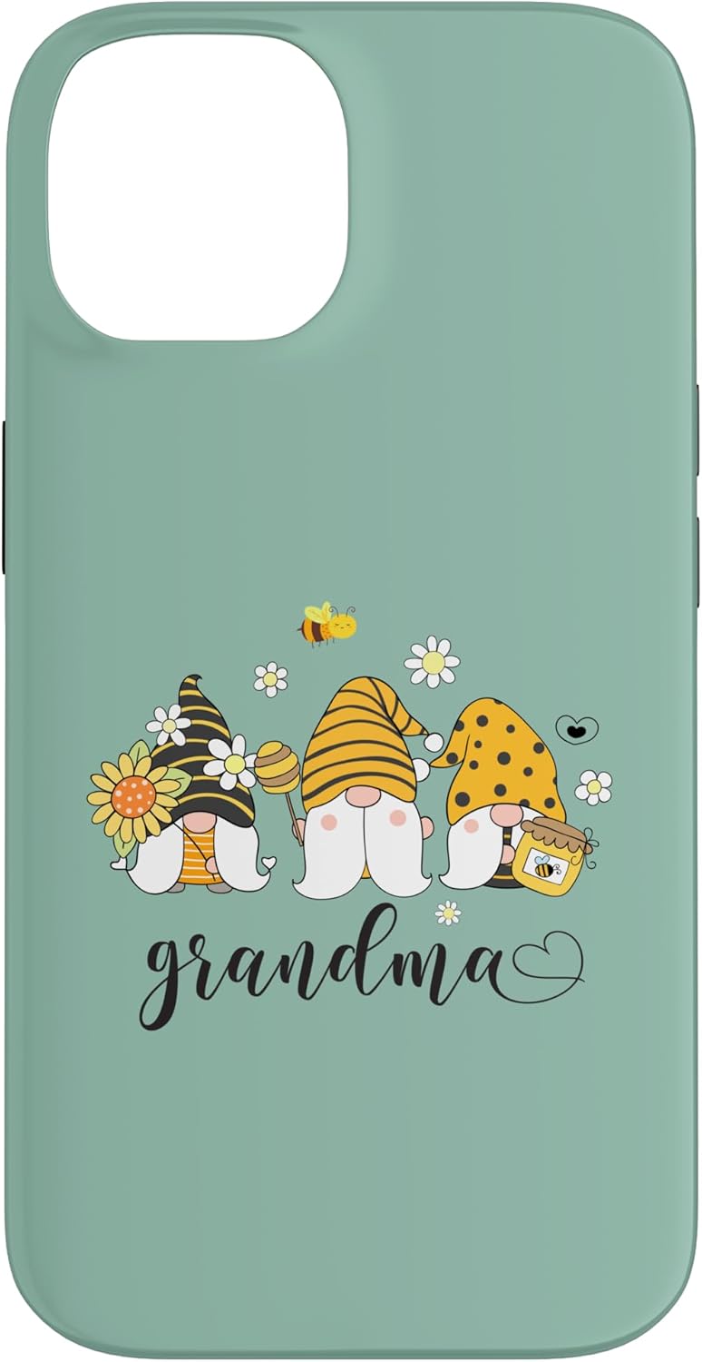 Grandma Women Cute Gnomes with Bees Sunflower Country Style Case for iPhone 16