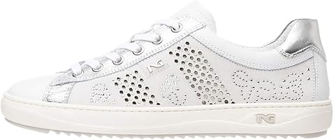 Nero Giardini P805100D Sneakers Femme en Cuir, Cuir Velours Et Toile