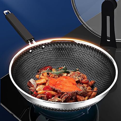 Wok antiadherente con tapa 34 cm miniatura 2