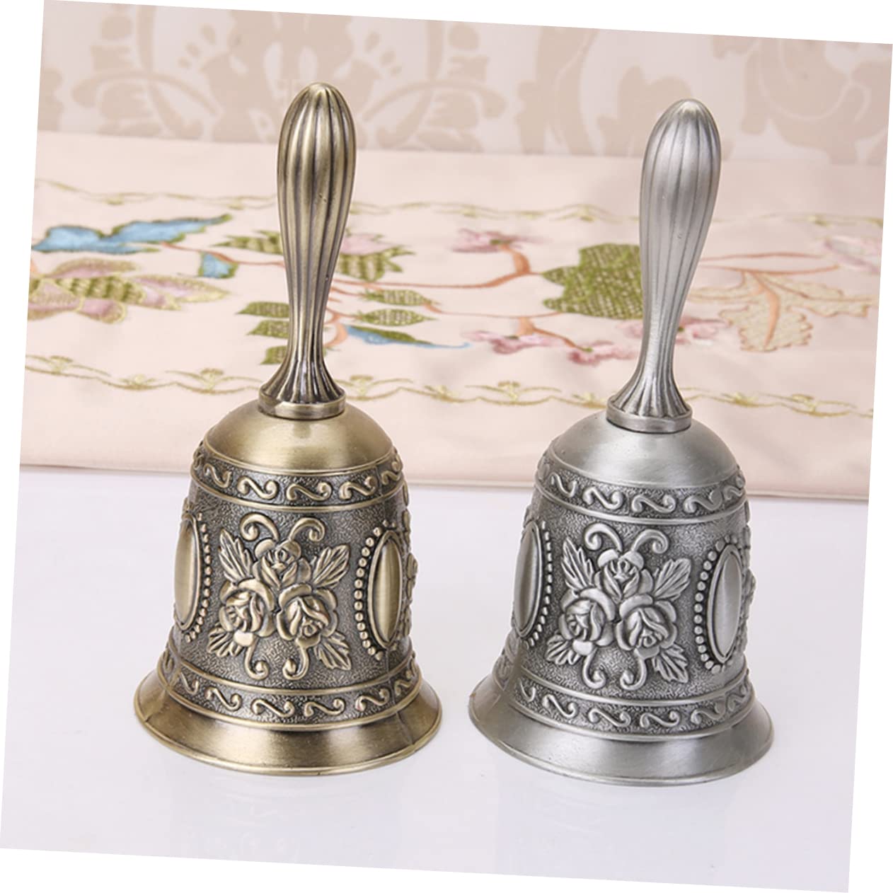 Weihnachtsglocken-Set Aus Zink - 3er Set In Verschiedenen Größen, Rustikale Deko Mit Naturfaser-Kordeln