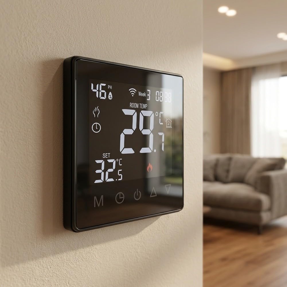 Termostato Cablato Controllo App per Caldaia Gas(water heating)