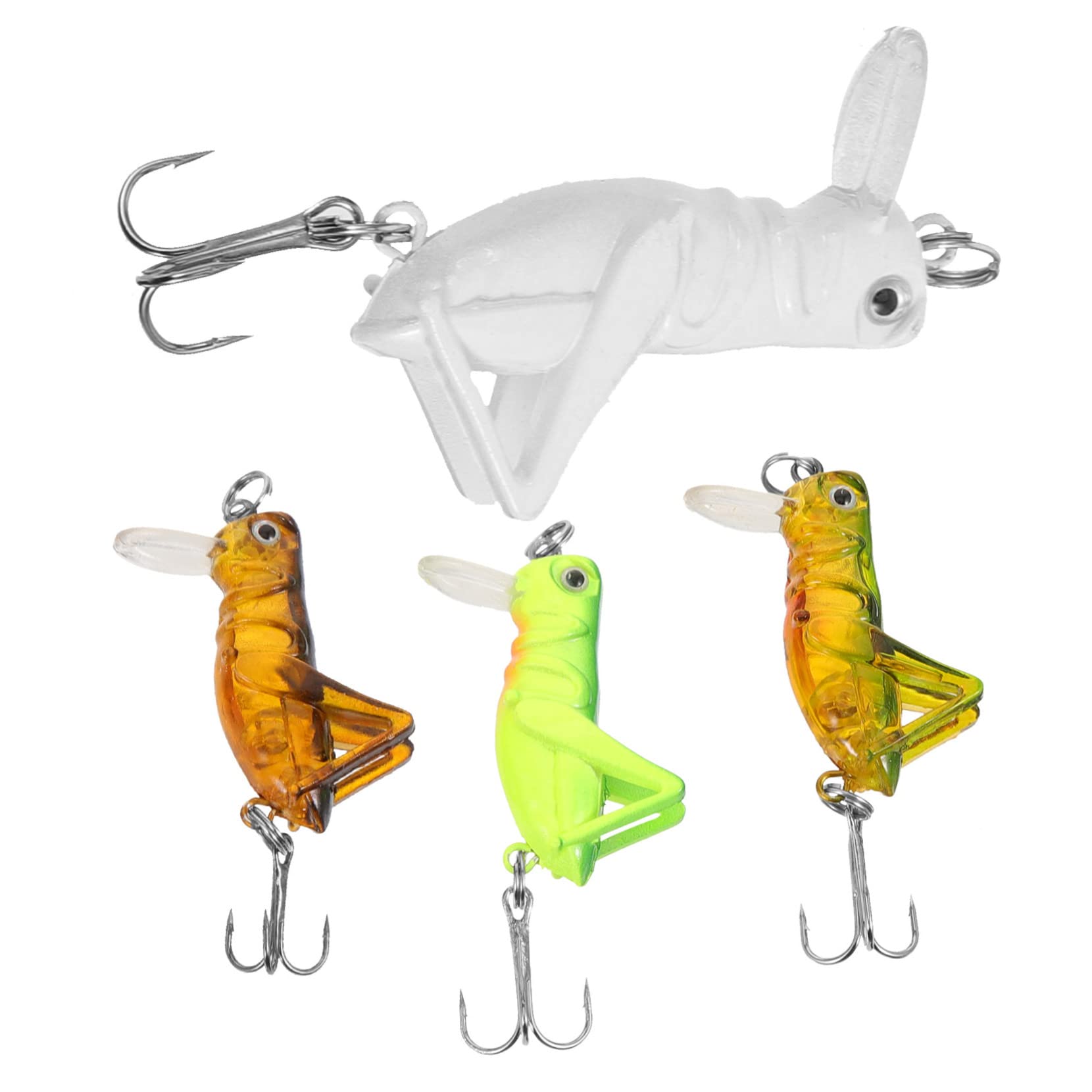 SUPVOX Lot De 5 Appâts Artificiels Résistants À Lusure pour La Pêche Appâts Souples Mixtes pour Attirer Différents Poissons 4 Pièces X 5