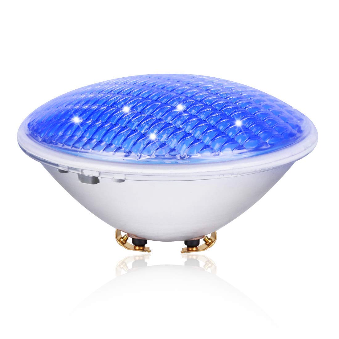 COOLWEST Oświetlenie LED basenu, 36 W, niebieskie światło podwodne IP68, wodoszczelne oświetlenie stawu, AC/DC 12 V, do użytku na zewnątrz, do akwarium, basenu, ogrodu