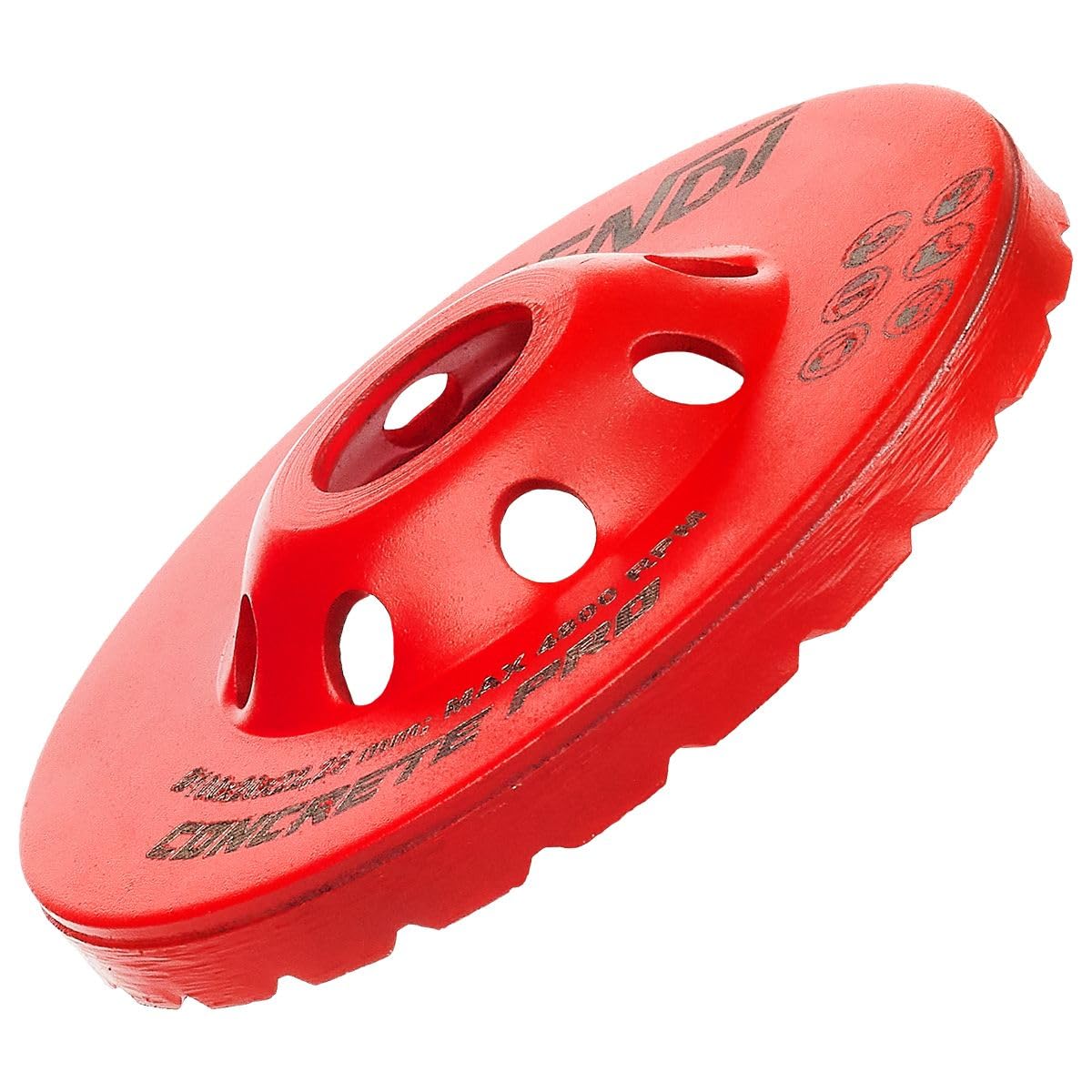 Disque à béton compatible avec ponceuse SENDI TRIPPLE GS - Haute performance - Idéal pour ébaucher le béton, l'adhésif et les surfaces dures - Installation facile