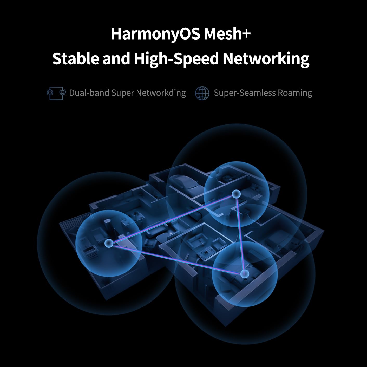HUAWEI WiFi Mesh 3 (zestaw 3), system siatkowy dla całego