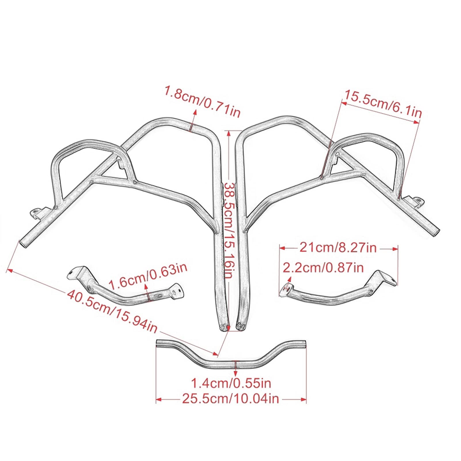 Osłona silnika motocykla Highway Side Saddlebag Crash Bars