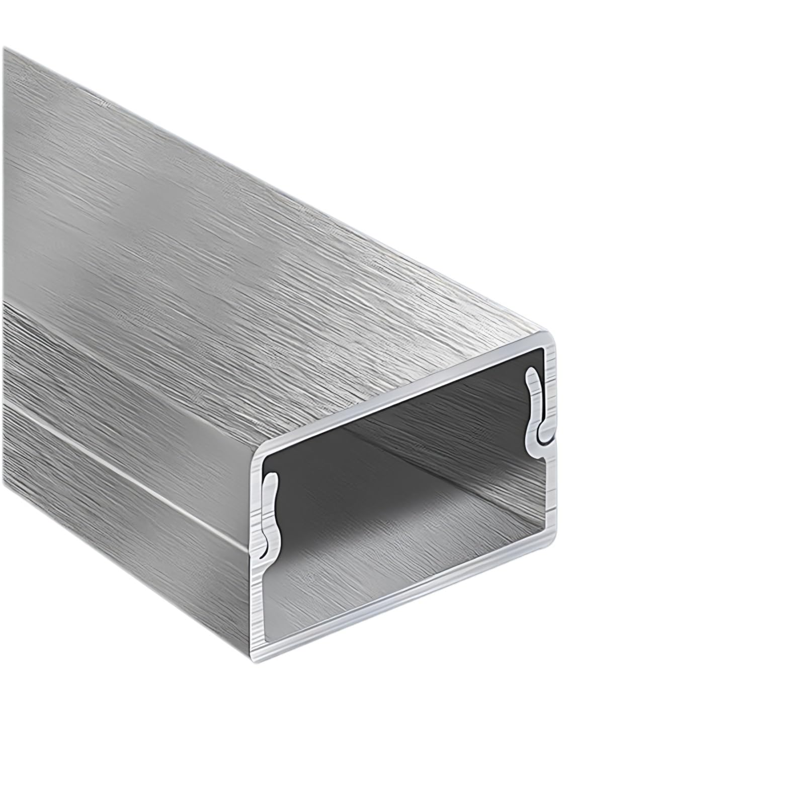Aluminium Kabelkanal 20–40 Mm Breite Modulare Kabelverkleidung, 100 cm* 3 Stück Kabelabdeckung Für Boden Kabelmanagement Und Kabelschutz Für Sichere Kabelführung(Silver,40 * 20mm)