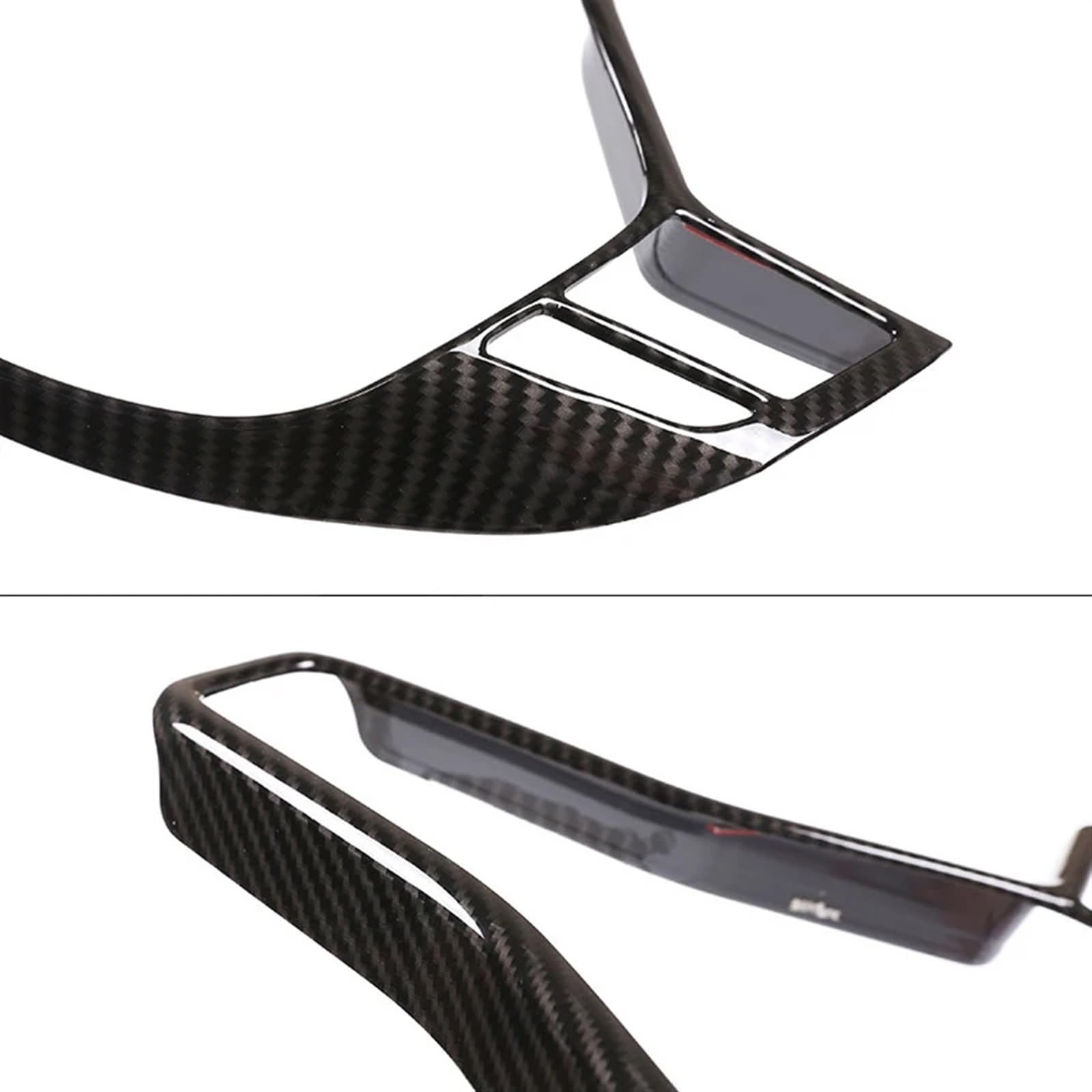 Car Steering Wheel Panel Frame Cover Trim Fit For Mercedes Benz B E CLA GLA GLK Class W212 W246 W117 W207 W218 X156 Osłona ramy kierownicy(Carbon Texture)