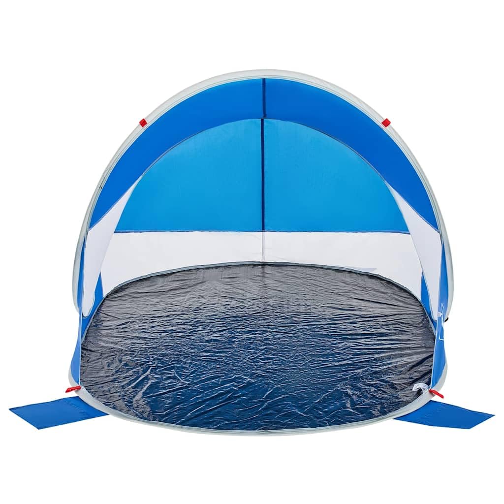 Namiot plażowy Pop-Up Azurblau wodoszczelny z poliestru 190T z powłoką poliuretanową 205 x 125 x lekki namiot samorozkładający na plażę, kemping, do aktywności na świeżym powietrzu, z torbą