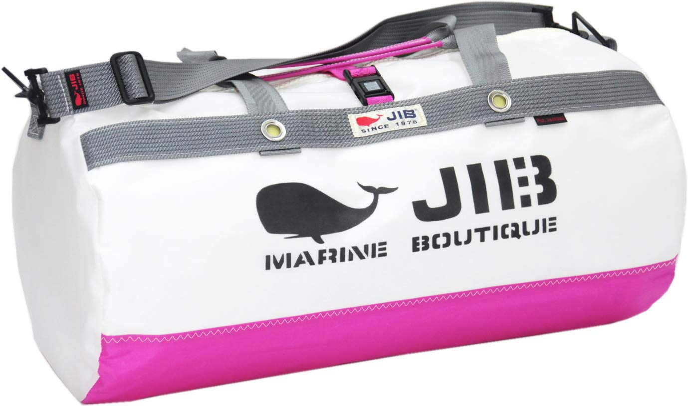 JIB ダッフルバッグ　M ショルダー付き JIB（ジブ） DSB JIB ダッフルバッグSボーダー レッド×ネイビー