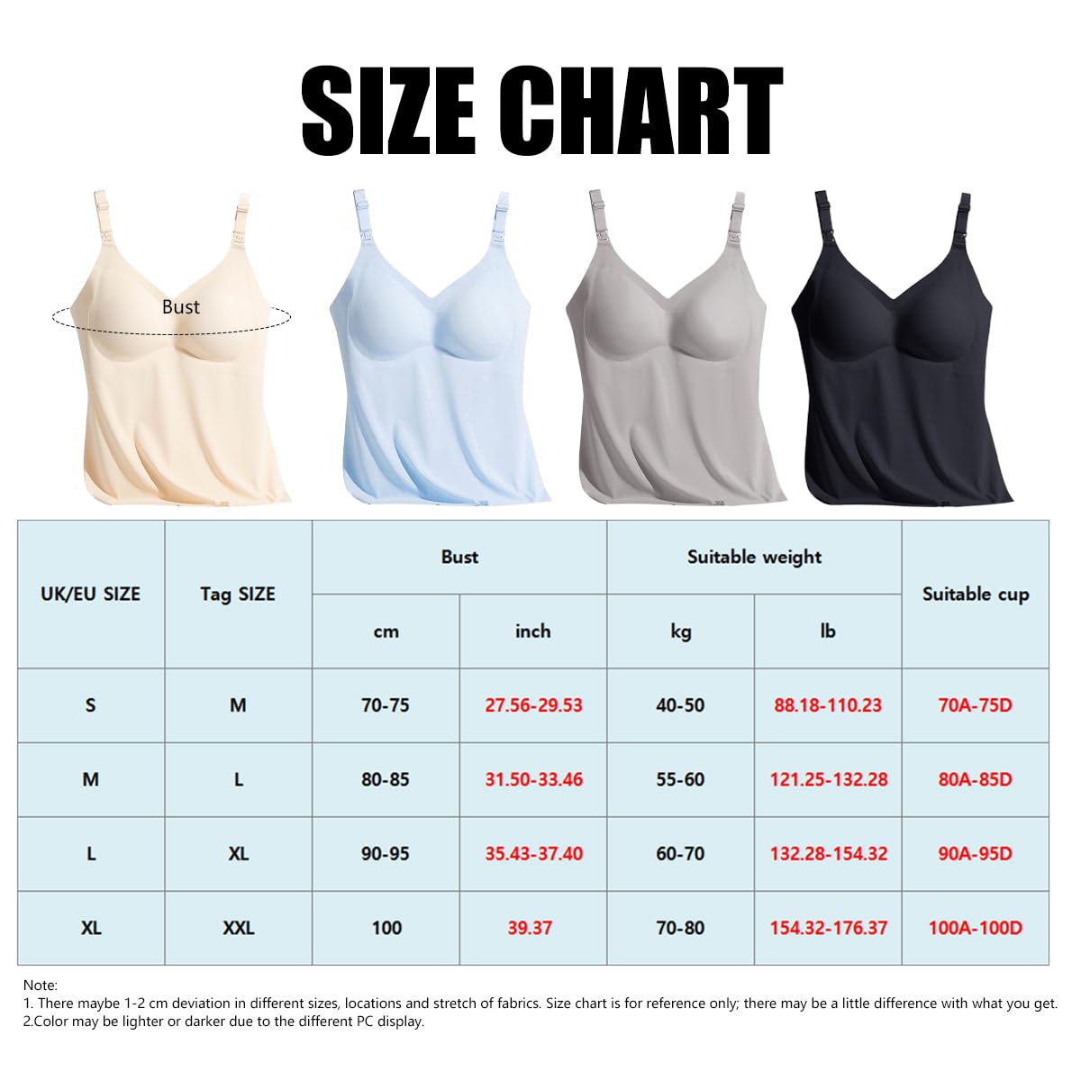 2 Pièces Haut d'allaitement pour Femme Débardeur de Maternité sans Couture avec Soutien-Gorge Intégré pour l'allaitement Sommeil Camisole Maillot de Corps pour Femme Enceinte Top Grossesse