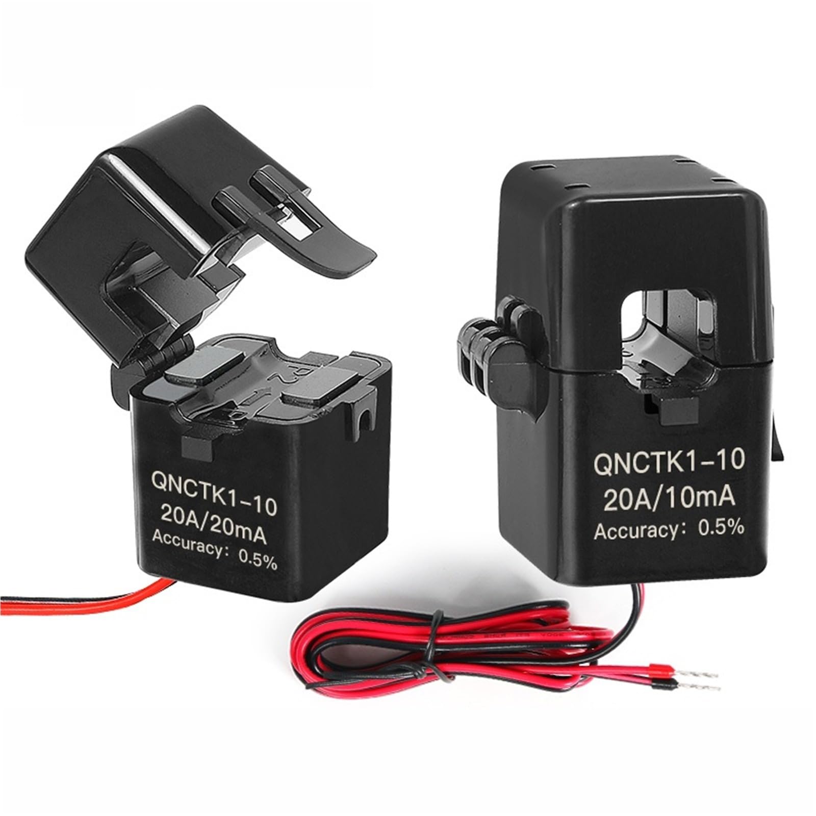 Transformador de corriente QNCTK1-10 de 20A para medir consumo sin desconectar 6