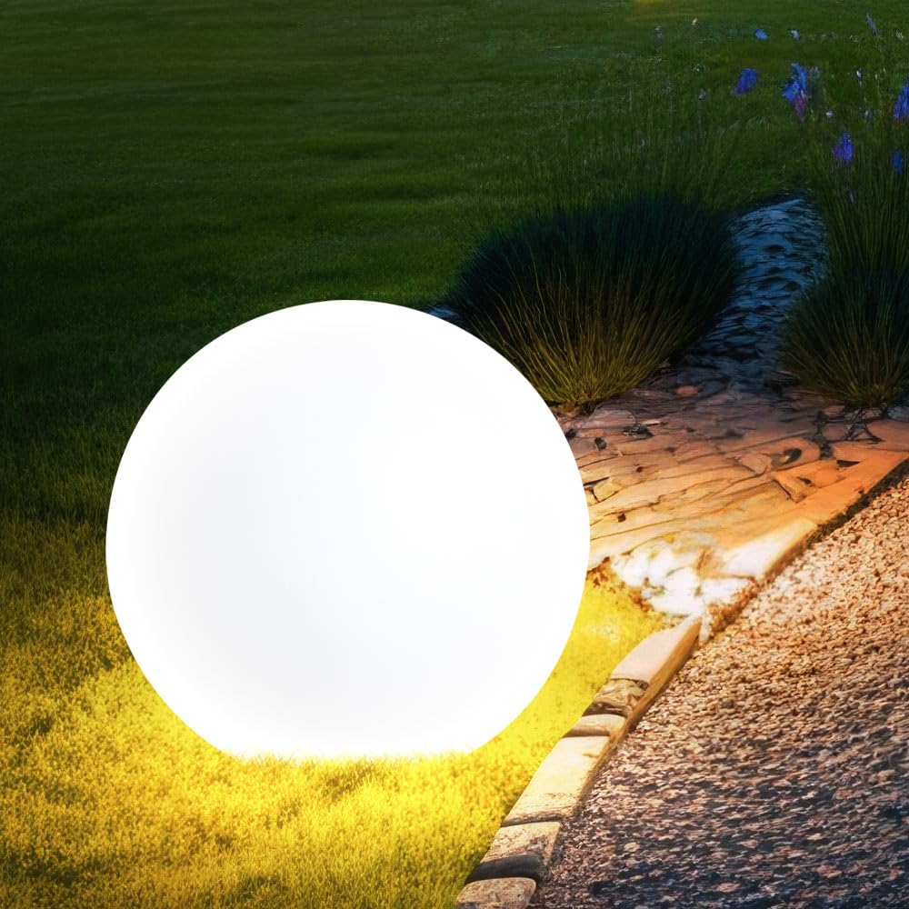 Nowoczesna lampa zewnętrzna ogród przed domem kula wraz ze szpicem Globo 31776