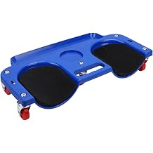 Rolling Kneel Creepers, Thick Cushioned Garage Kneeling Pads with 360 Swivel Casters and Tool Tray Holder Movable Mechanic Kneeling Dolly Seat for Auto Repair Workshop