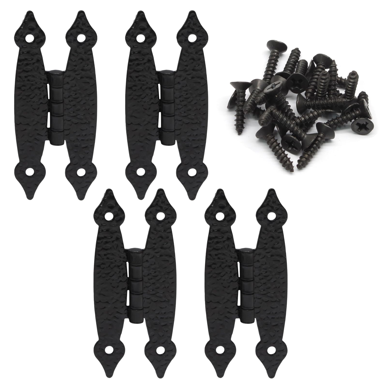 Litoexpe Cabinet Hinges - Black H-Shape -6