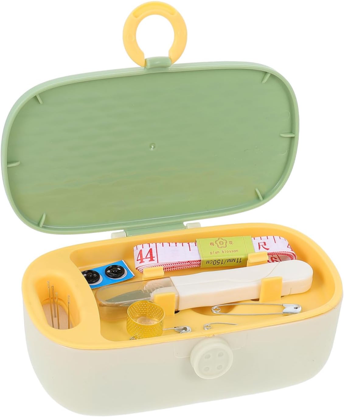 Portable Sewing Accessories Organizer for Travelers, Green Polyester