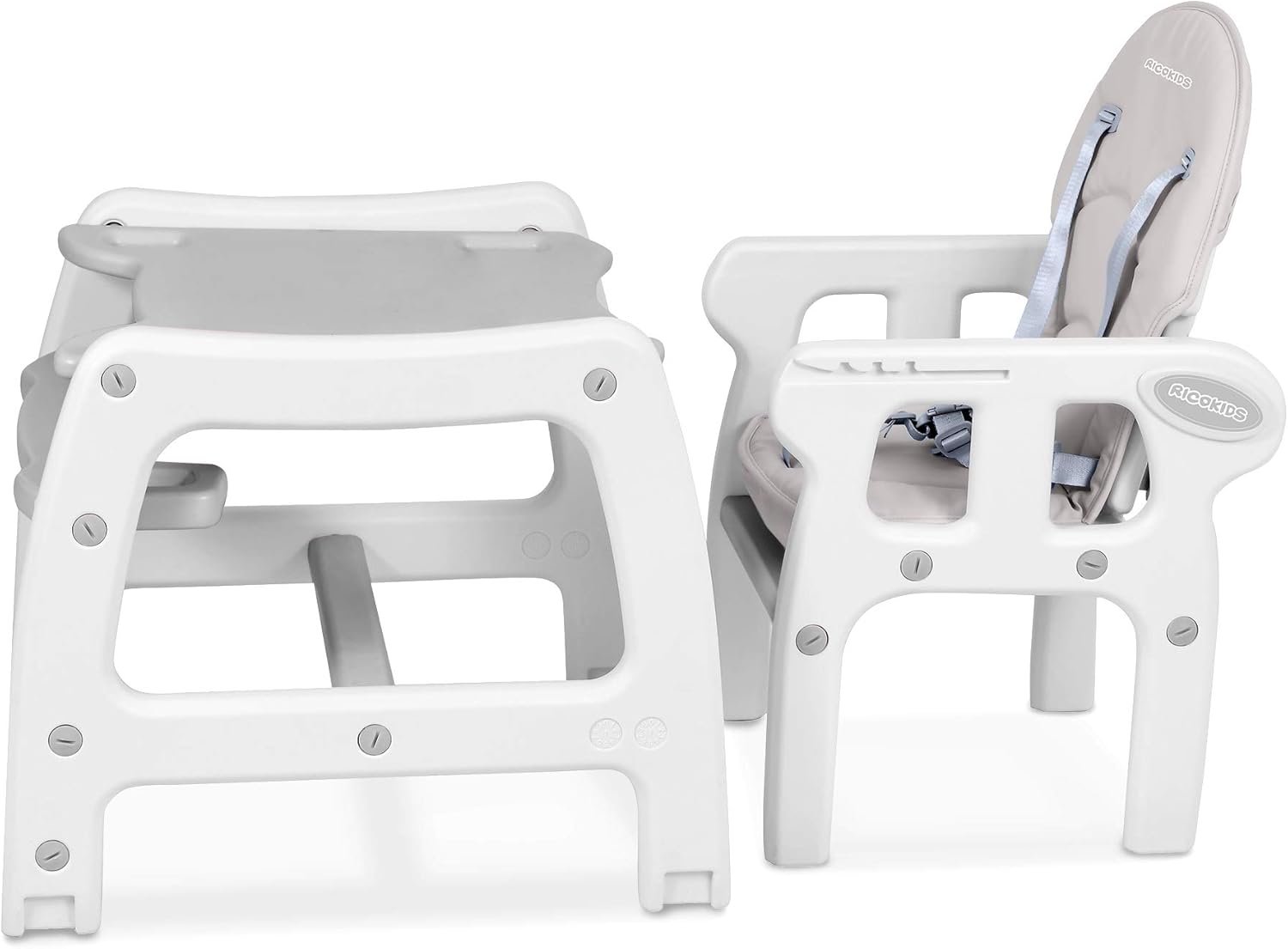 Ricokids Sinco High Chair disassembled into a separate table and chair