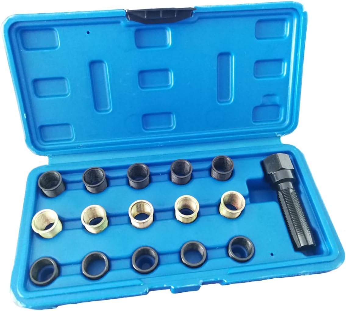 CALLARON 16pcs Spark Thread Repair Kit Tool for Cylinder Repairs Compatible Gasoline Engines and Generators