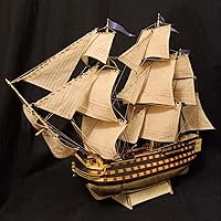 Vista 5 de HMS Victory 3D Wooden Puzzle DIY Ship Craft Laser-Cut Model Kits to Build for Adults 1:200