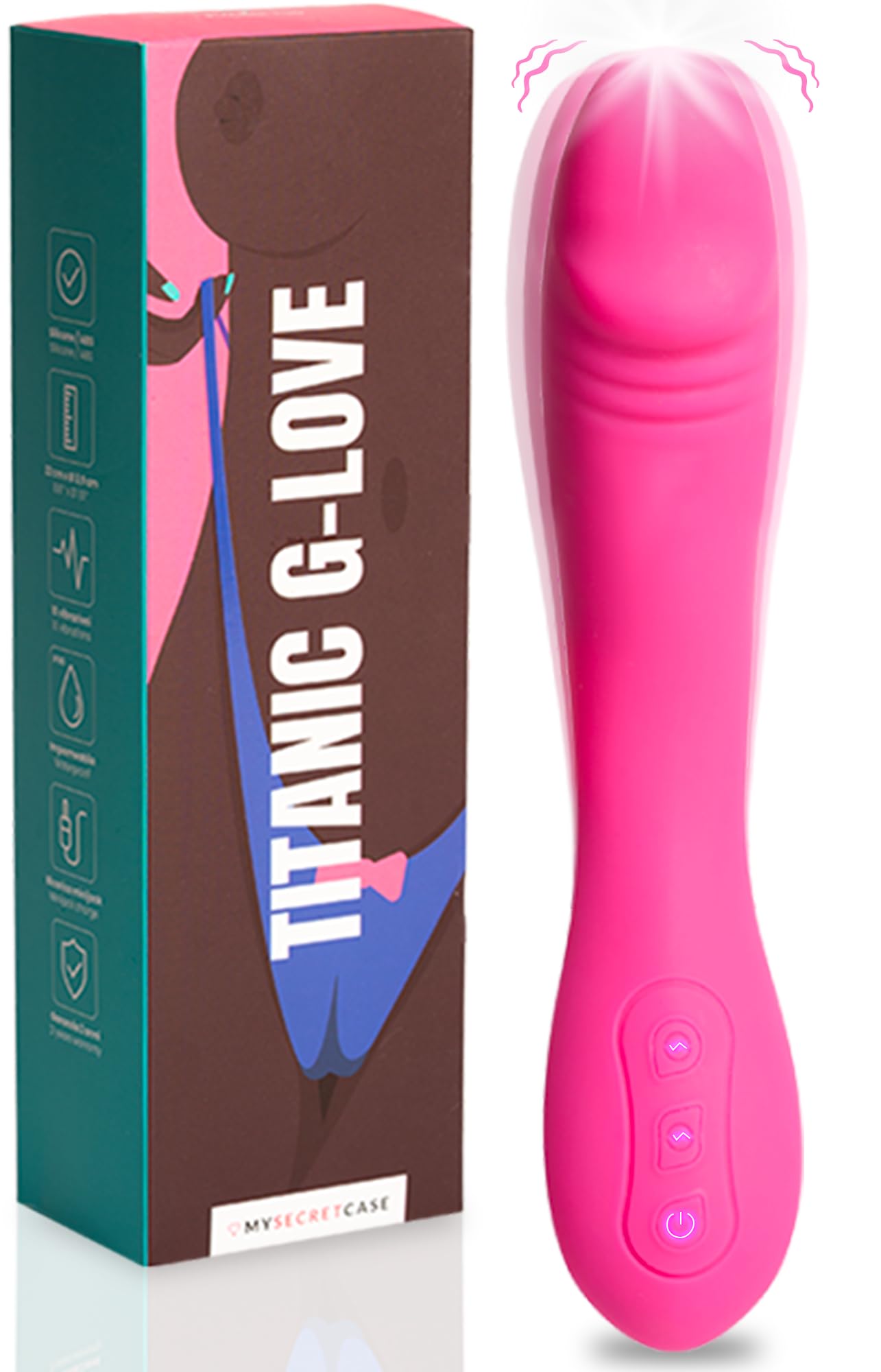 MySecretCase Vibratoreper Donna Grande 22cm Vibratore Punto G 10 Modalità di Vibrazione Vibratore Punto G Squirting Sexytoysys Donna Stimolatore Clitoride Femminile