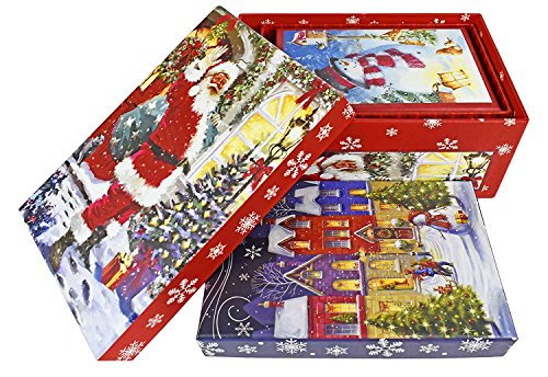 ALEF Elegant Decorative Holiday Themed Nesting Gift Boxes - 7