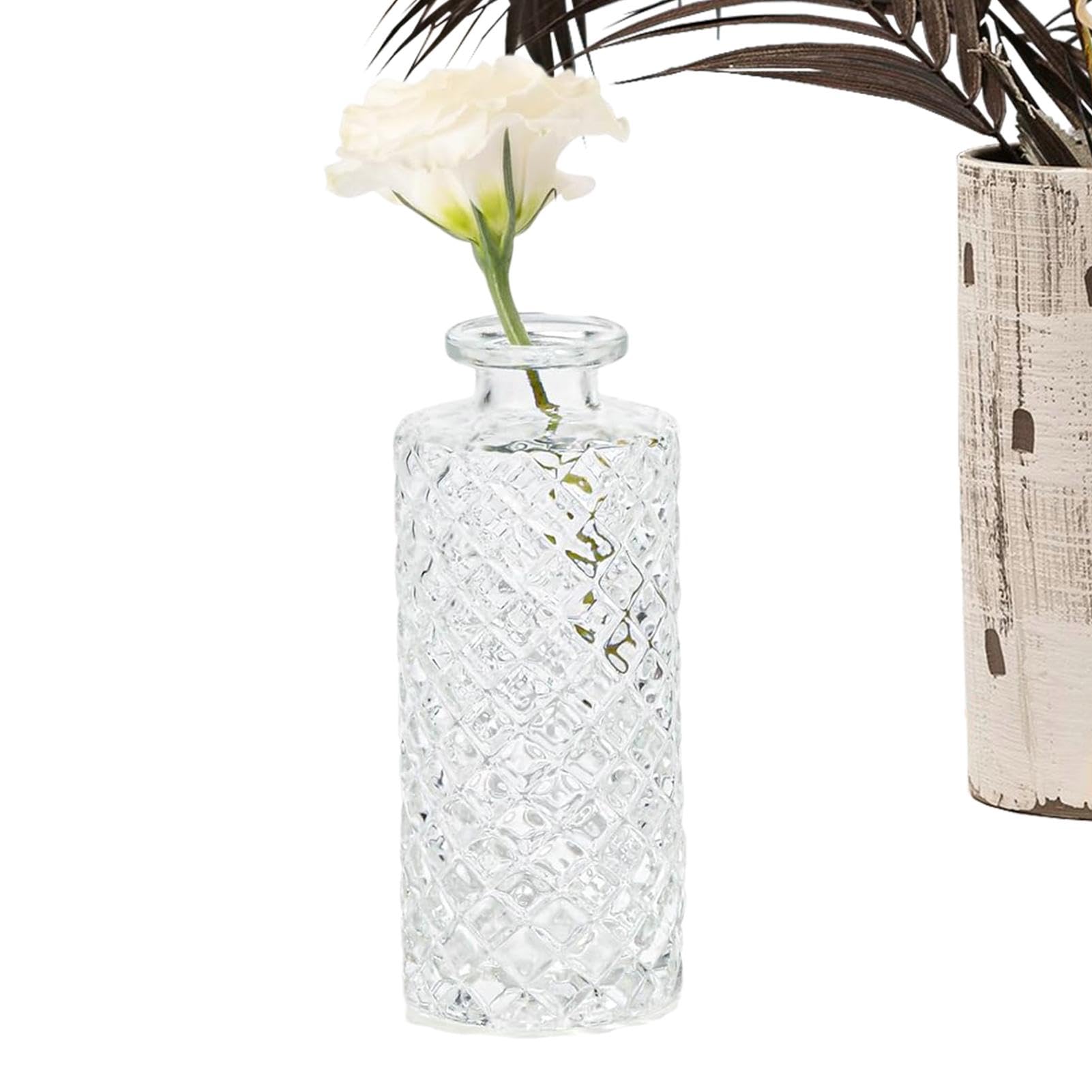 Vase floral en verre transparent pour sublimer une table sans encombrer