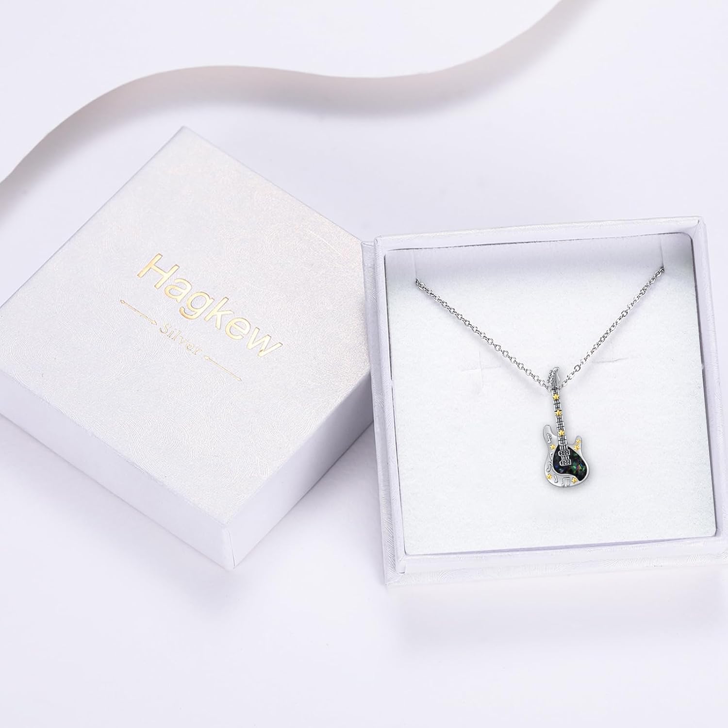 Guitar/Tree of Life Urn Necklace for Ashes 925 Sterling Silver Guitar/Tree of Life Cremation Keepsake Pendant Urn Necklace Memorial Jewelry for Women loss Loved - Image 5