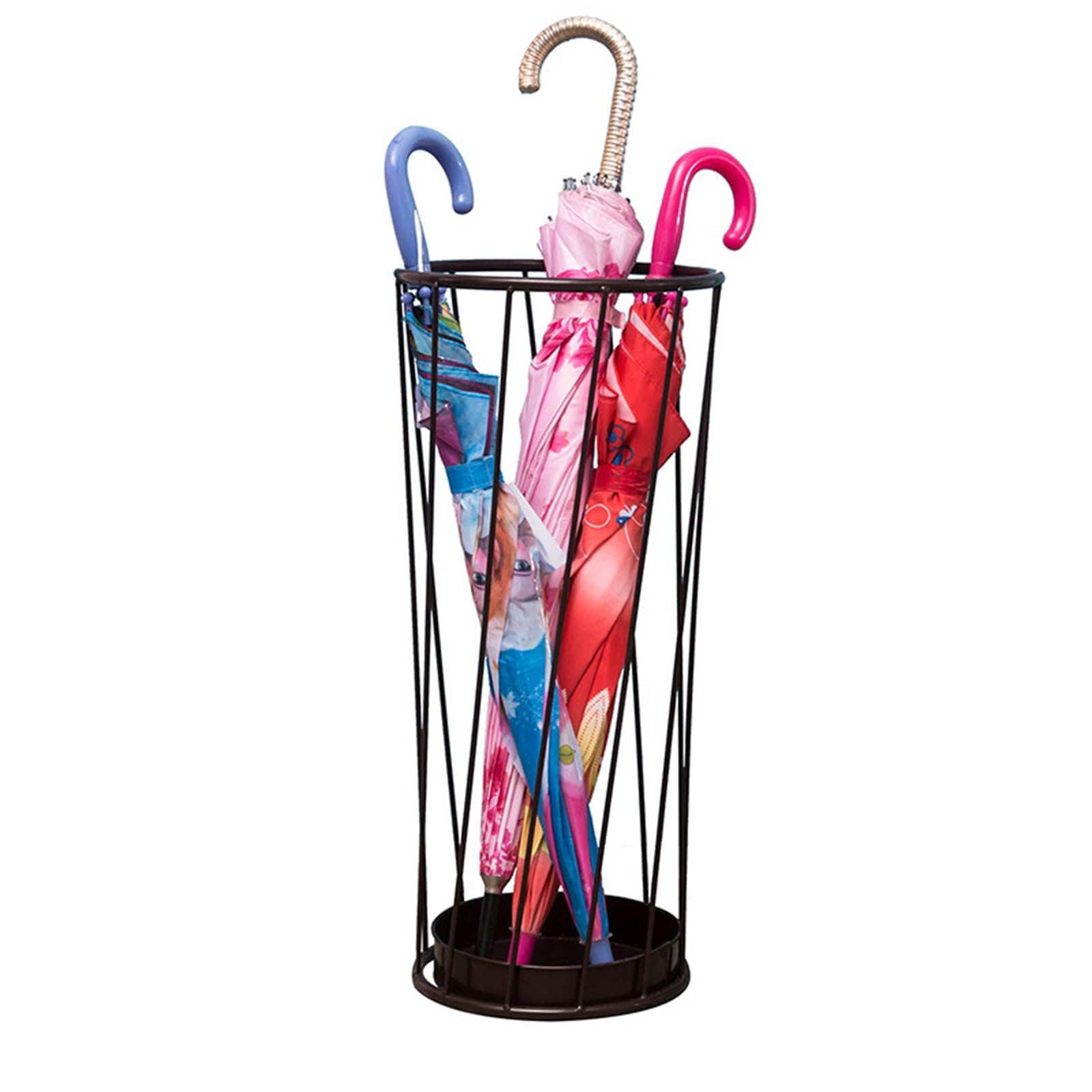 Umbrella Holder for Entryway, Umbrella Storage Stands, Home Office Entry Umbrella Drainage Rack with Drip Tray, Open Design, Space Saver