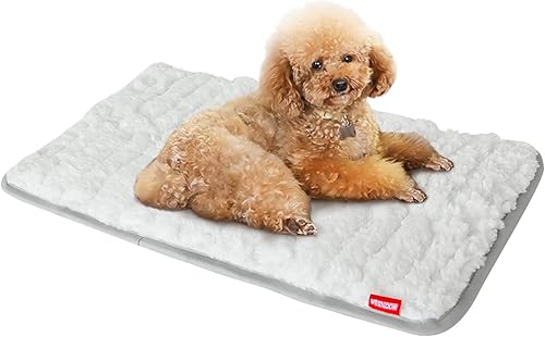 Miniatura 16 de Tapete para jaula de perro (36" x 23"), almohadilla de felpa suave para cama de perro lavable a máquina, almohadilla para jaula, tapete para dormir