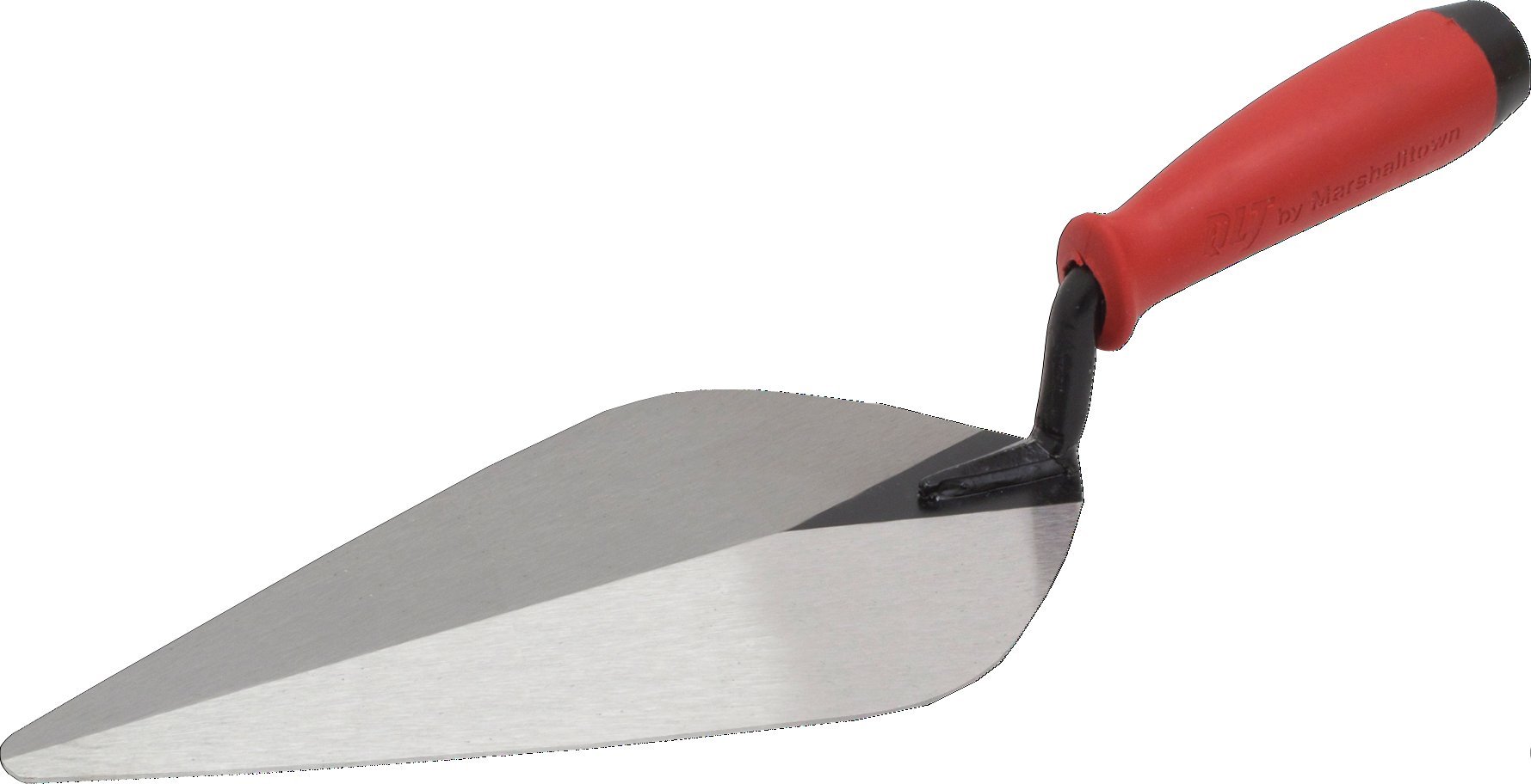 QLT by MARSHALLTOWN London Style Brick Trowel, 12 x 5 Inch, Soft Grip Handle, Masonry, BTSG12