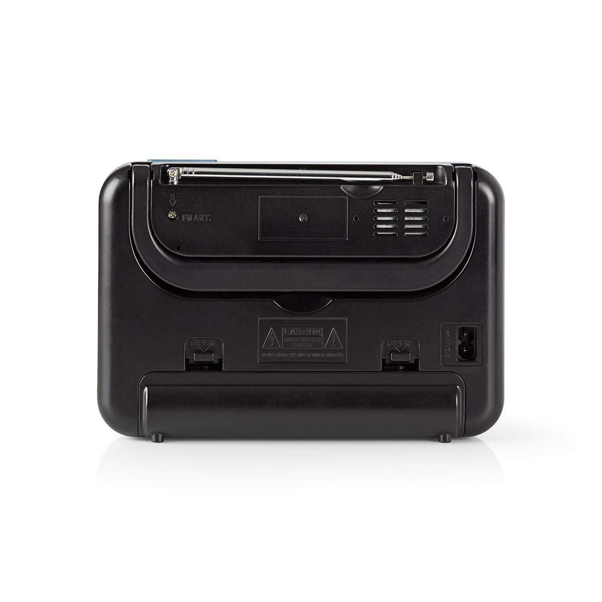 Nedis Radio FM 2.4 W Poignée de Train nsport Noir/Gris