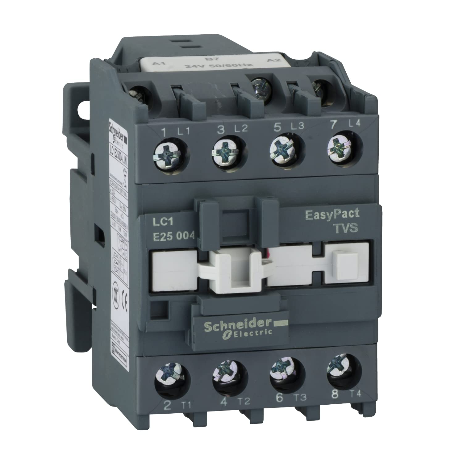 EasyPact TVS contactor for resistive load with poles composition 4P (4 NO), 100A - AC1-220V 50Hz WB-LC1E25004M5WBIN