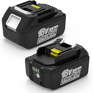 Powilling 2Pack 8.0Ah Battery Replacement for Makita 18V Battery Compatible with 18 Volt BL1860B BL1850B BL1840B BL1830B BL1815B Batteries