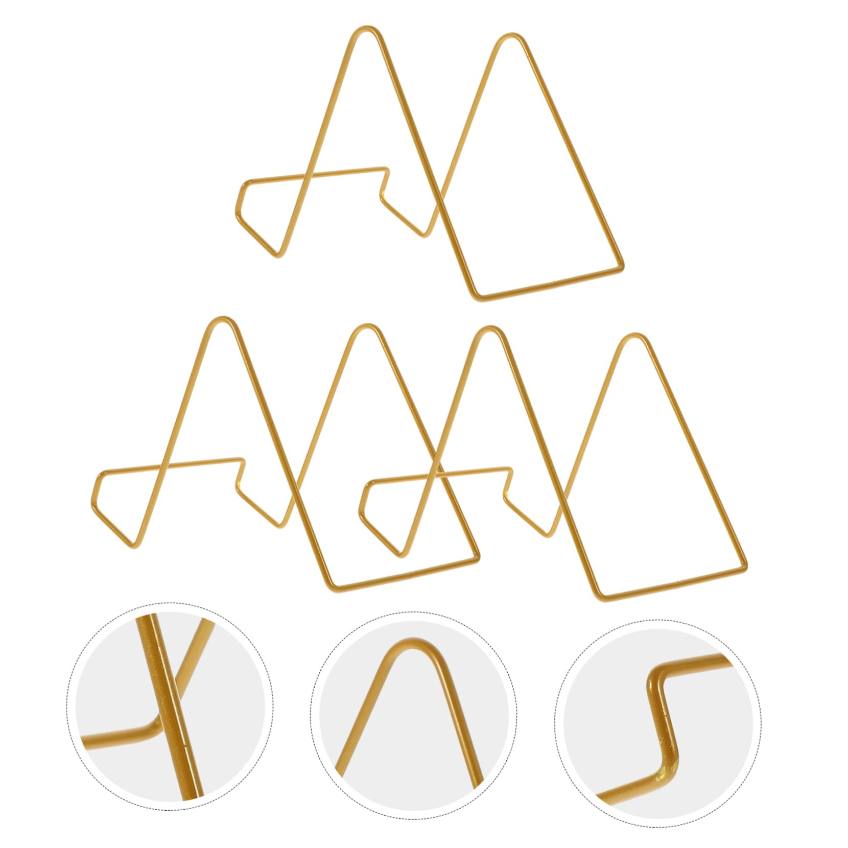 Xisobo Plaque Stands Pour L'Affichage - Présentoir Support De Plaque + Support De Cadre En Métal Stand Pour Image, Plaque Décorative, Livre, Chevalet Photo (2 Pack