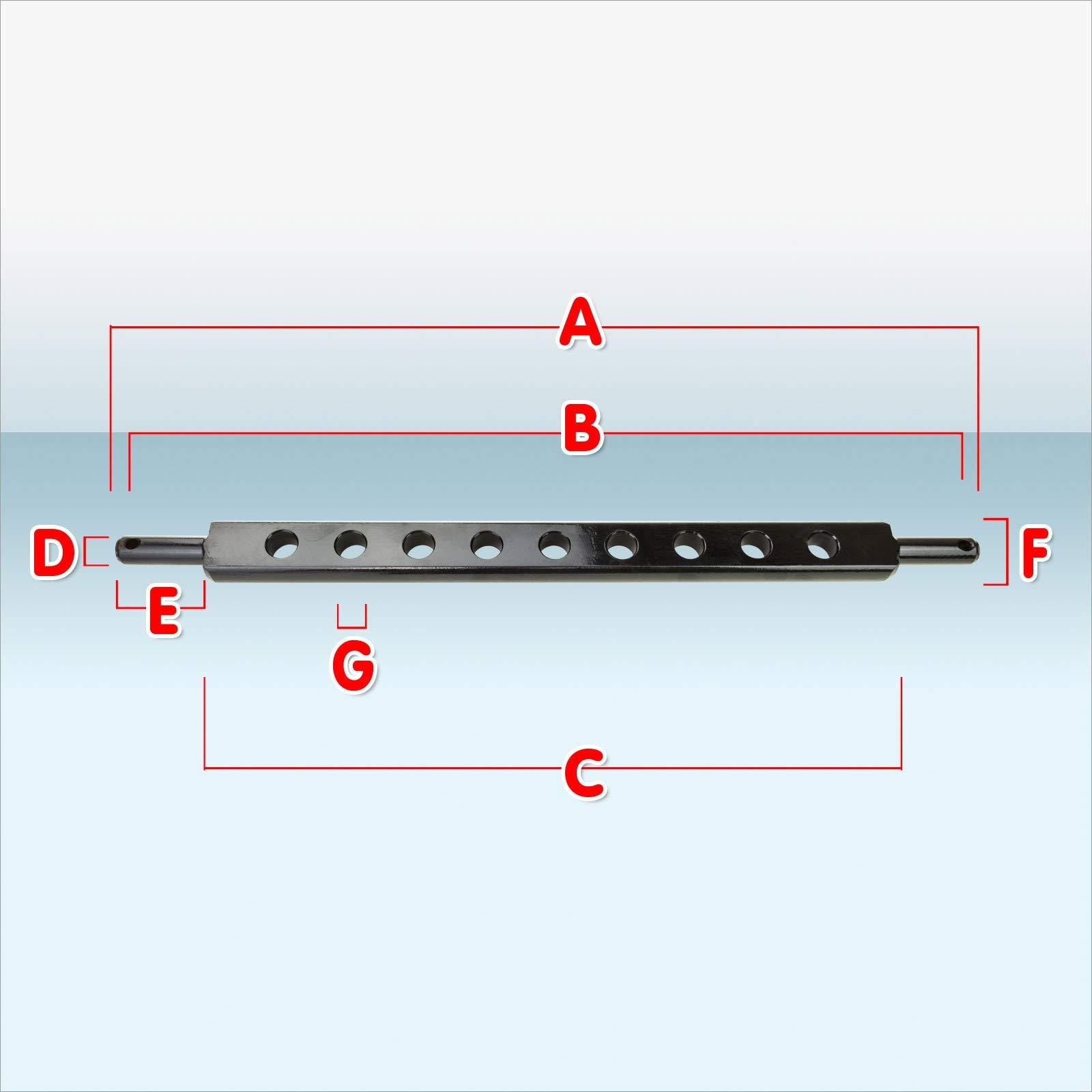 Dema Ackerschiene Traktorschiene 80 cm Kat 2 – Arbeitsschiene für Traktor und Schlepper, robust, vielseitig einsetzbar, ideal für landwirtschaftliche Anwendungen