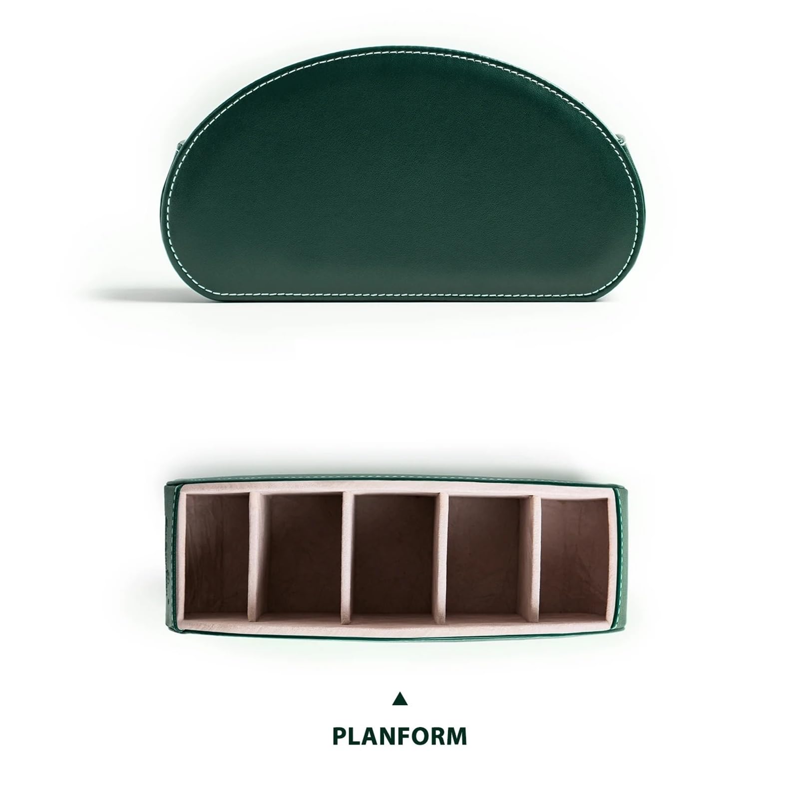 Organisateur De TéLéCommande Boîte de rangement en cuir, organisateur de télécommande, boîte de rangement de téléphone et de télévision, boîte de rangement de bureau, boîte de rangement de cosmétiques