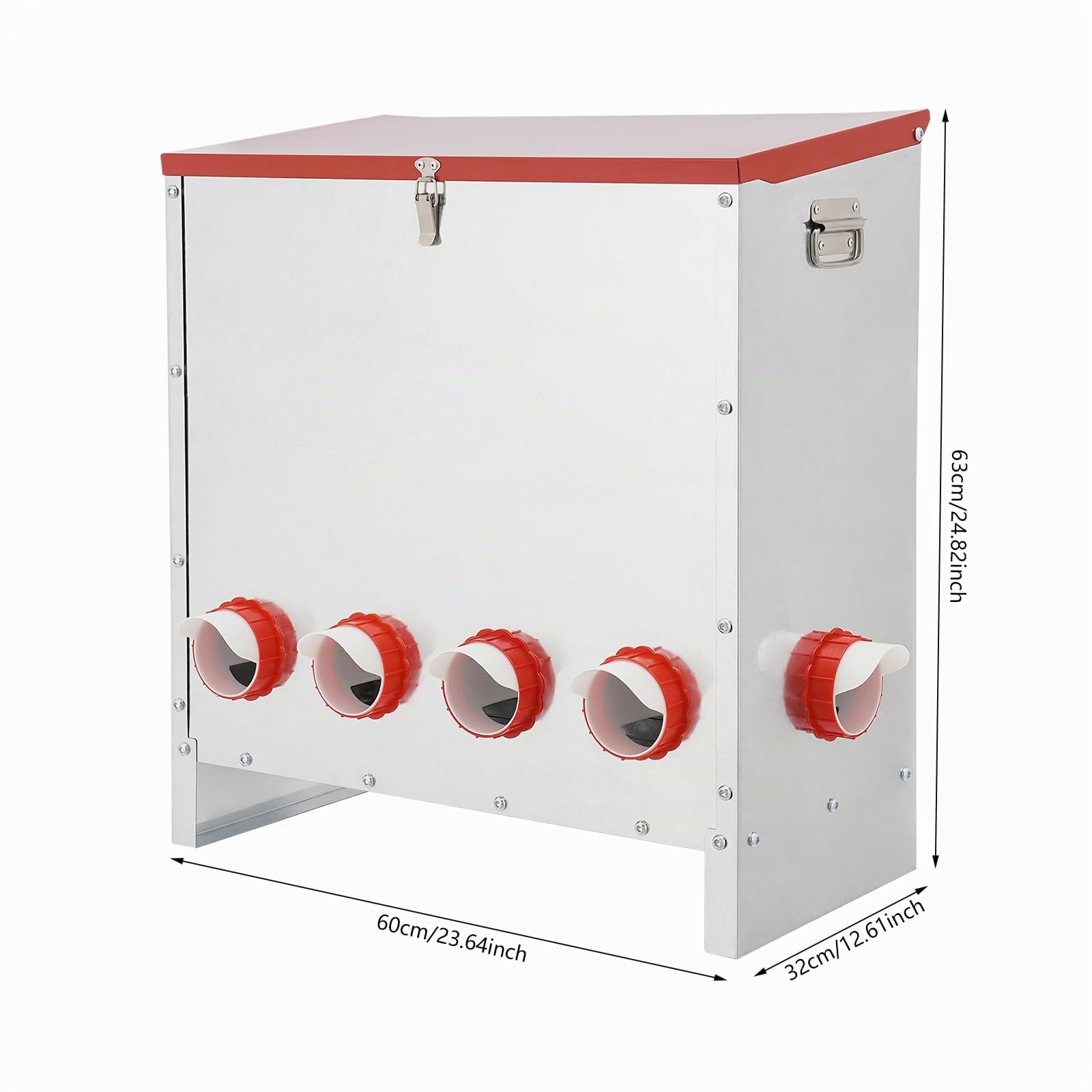 Comedero automático para pollos, comedero para gallinas, comedero para pollos, accesorio ideal para pollos, a prueba de ratas, comedero para gallinas