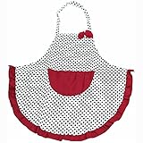 Producto de alta calidad. Sukisuki Delantal para mujer y niña, con bolsillo, para cocina, cocina, decoración de lazo