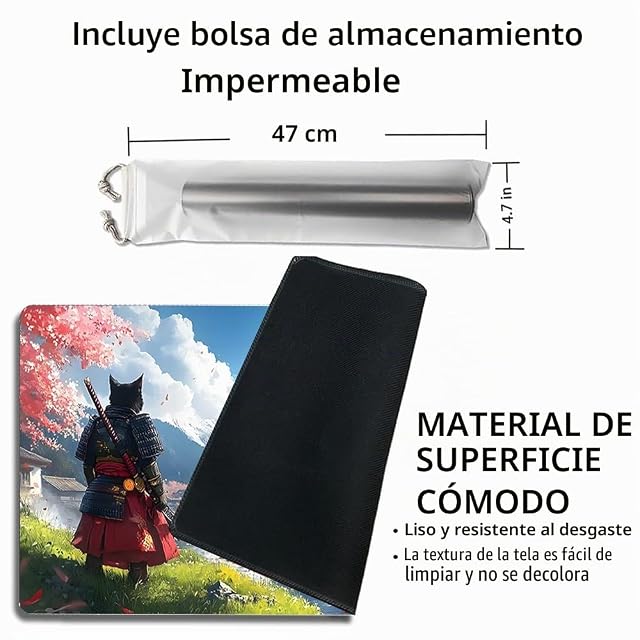Foto 2 de 5 de Alfombrilla de juego MTG - Alfombra de juego MTG (60 cm x 35 cm, arte original, antideslizante, con base…