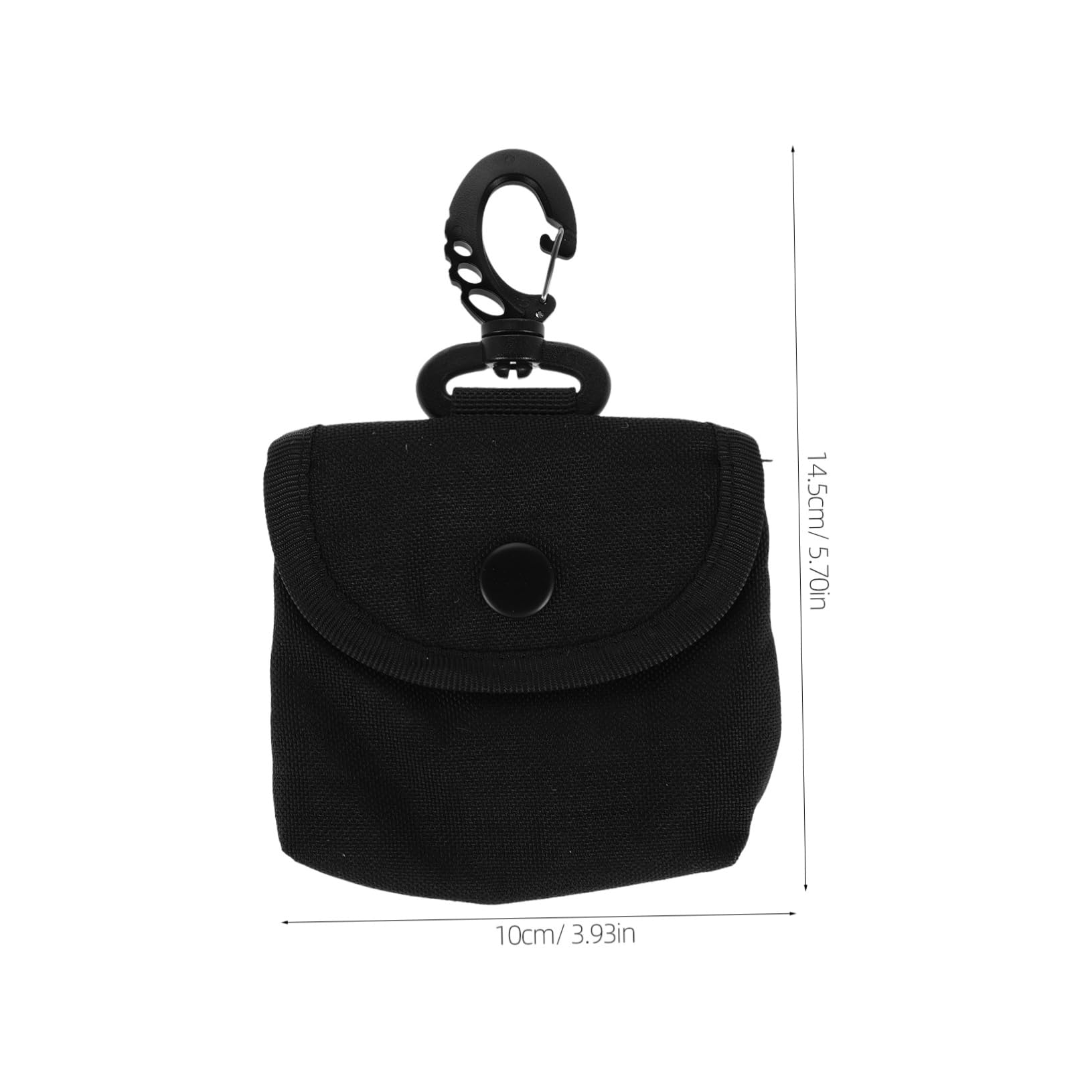 POPETPOP Keychain Bag for Men Compact Coin Pouch Clip Oxford Cloth Travel Purse for Keys Earphones Small Makeup Bag