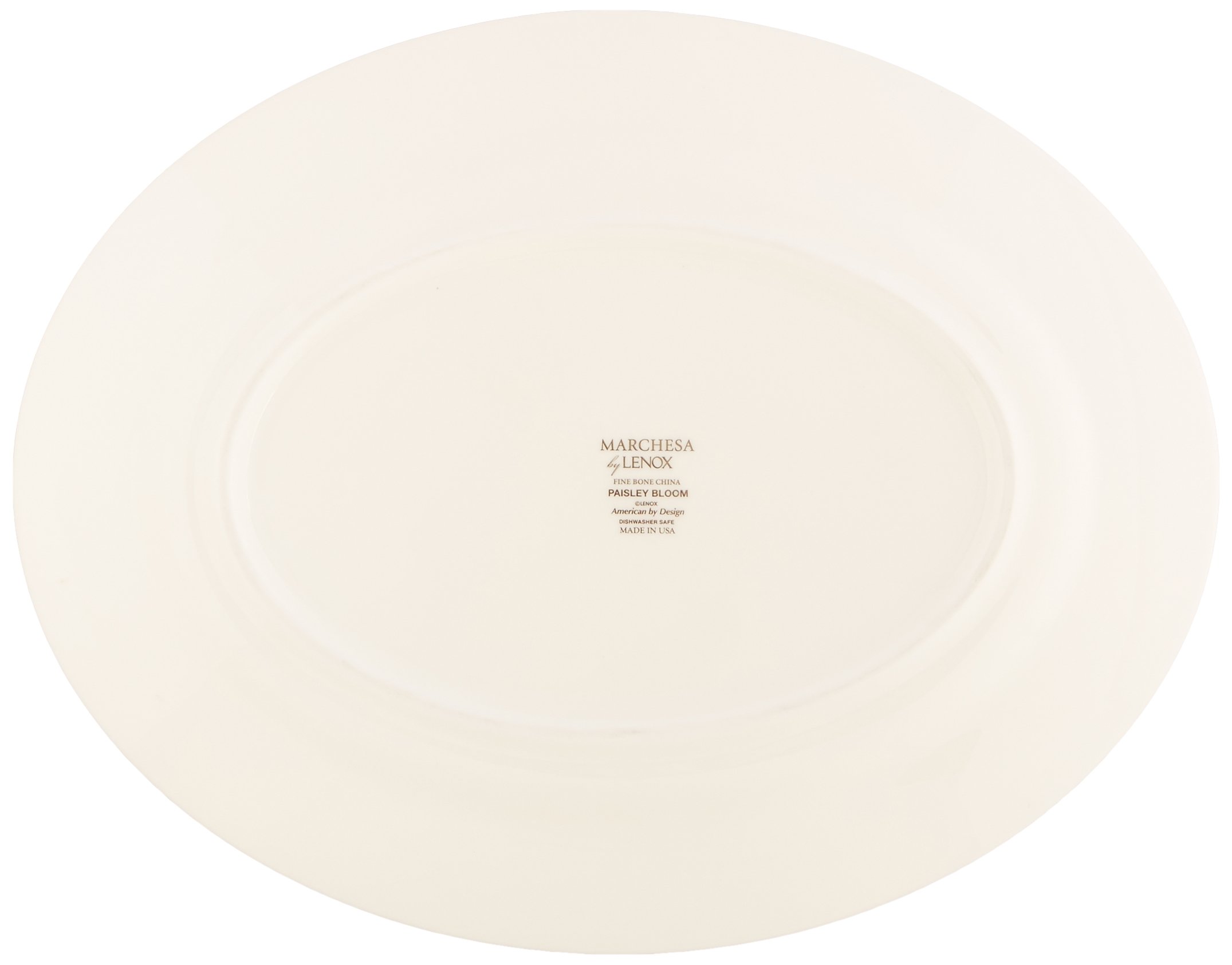 Lenox Marchesa Paisley Bloom Oval Platter, 13-inch