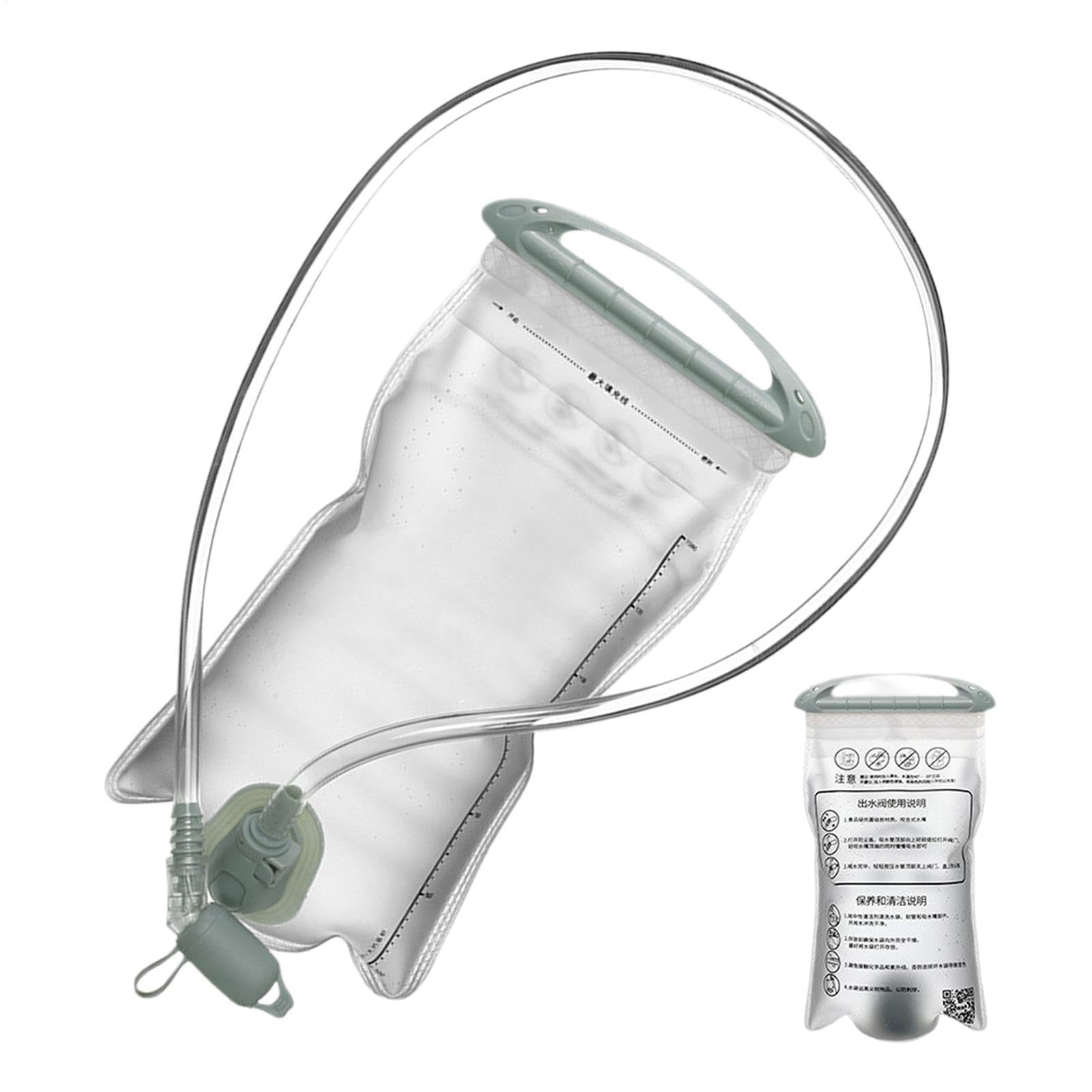 Wasserblase 1,5L mit Trinkschlauch – Outdoor-Wasserreservoir für Wanderungen, Fahrradfahren, Camping, Angeln, Laufen & Reisen